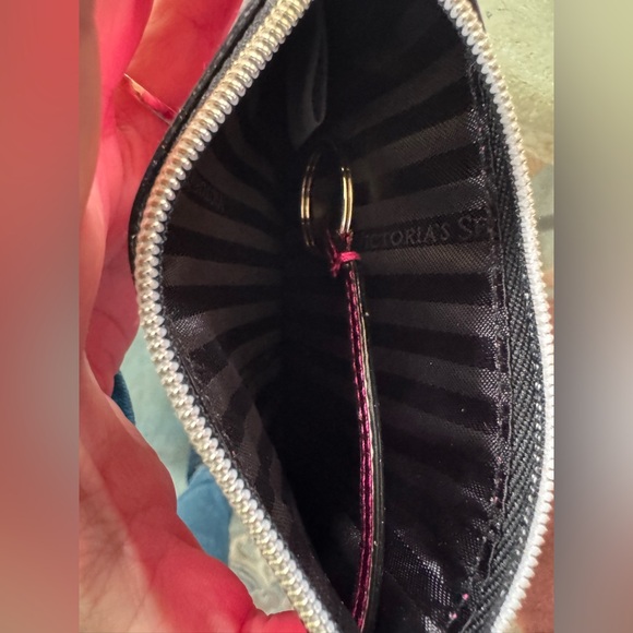 2 Victorias Secret  Sparkle Zip Card Case Wallet - Picture 7 of 7